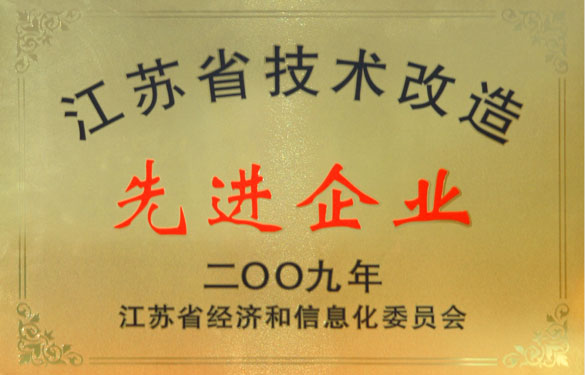 CA88获“2009年江苏省手艺刷新先进企业”称呼